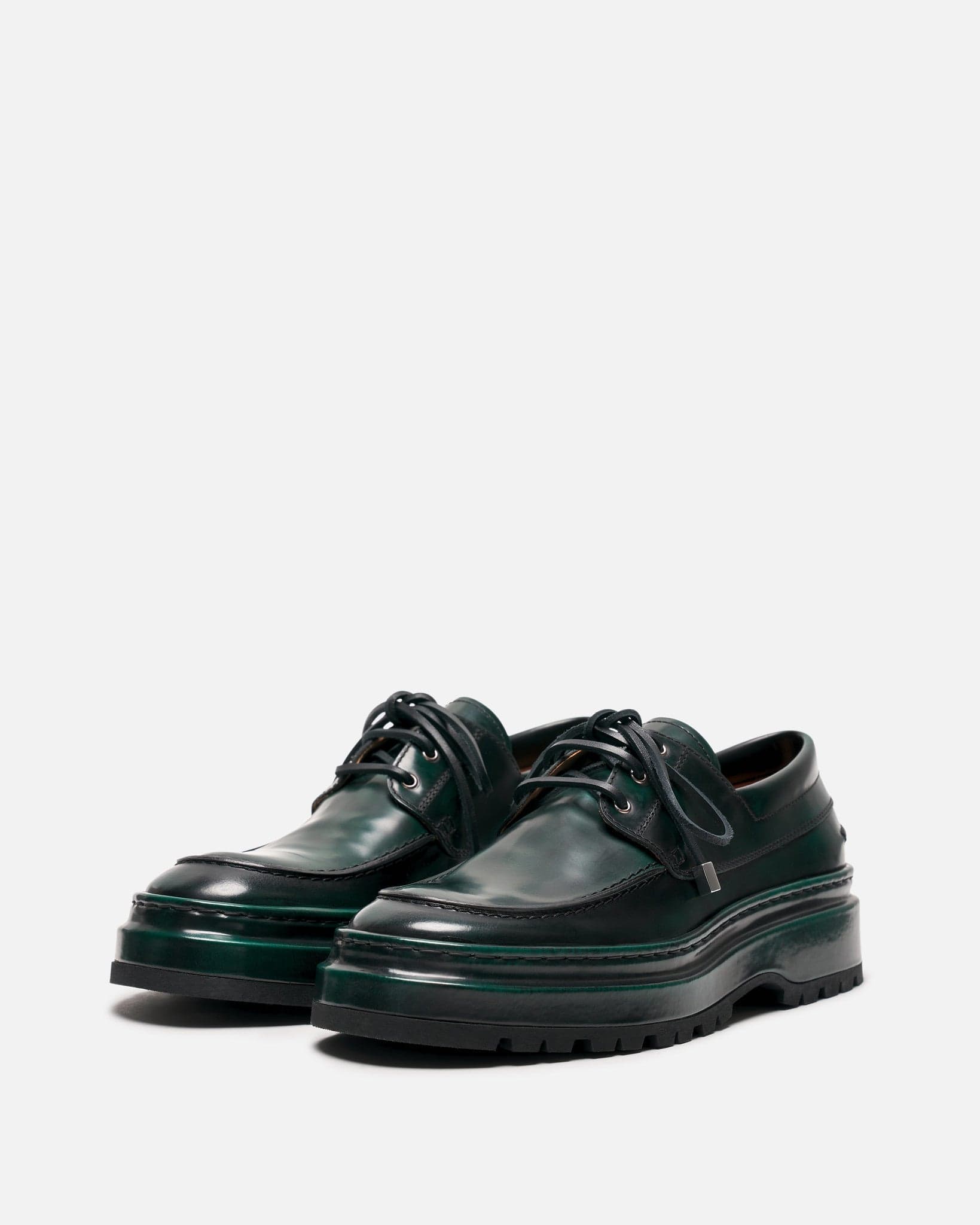 Les Bateau Pavane in Dark Green – SVRN Les Bateau Pavane in Dark Green – SVRN