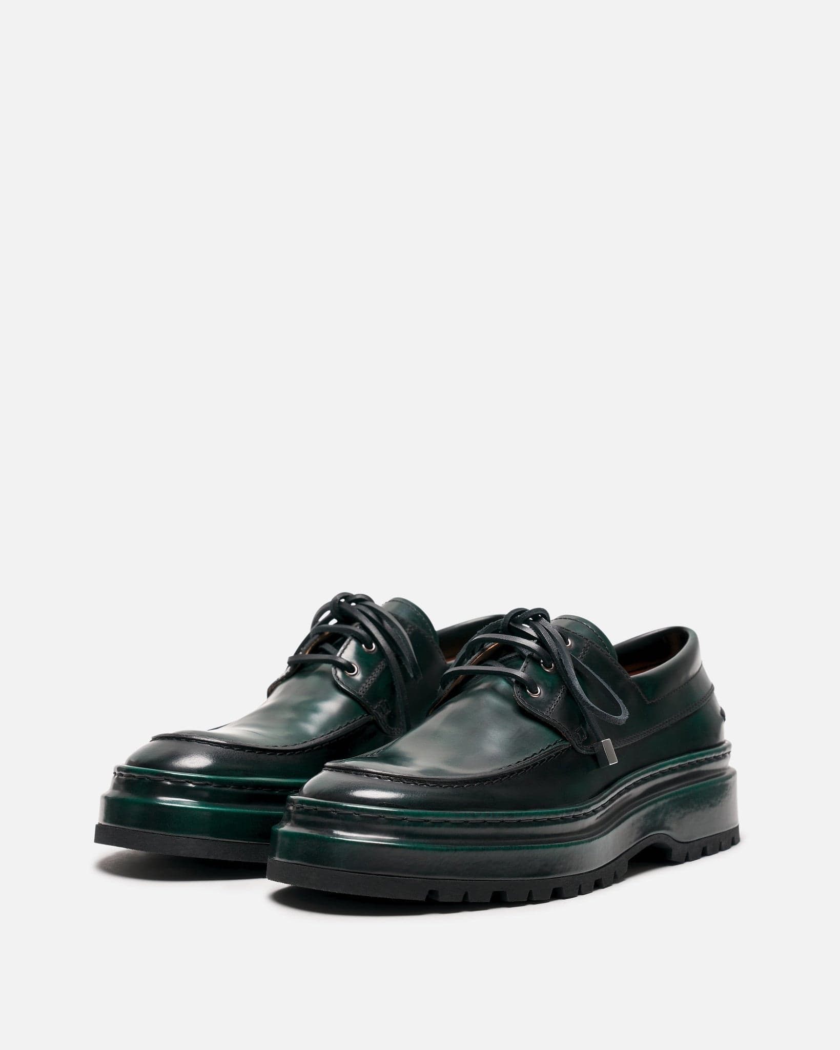 Jacquemus Men's Shoes Les Bateau Pavane in Dark Green