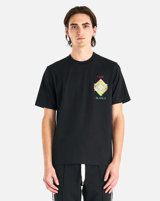 Casablanca Men's T-Shirts Les Elements Printed T-Shirt in Black