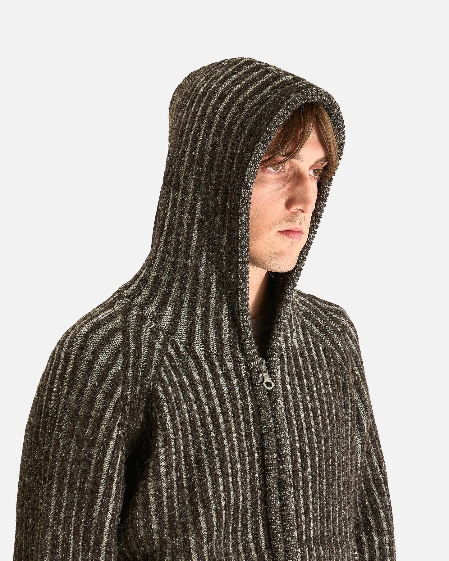 Our Legacy Men's Jackets Level Hood in Brown Stripe
