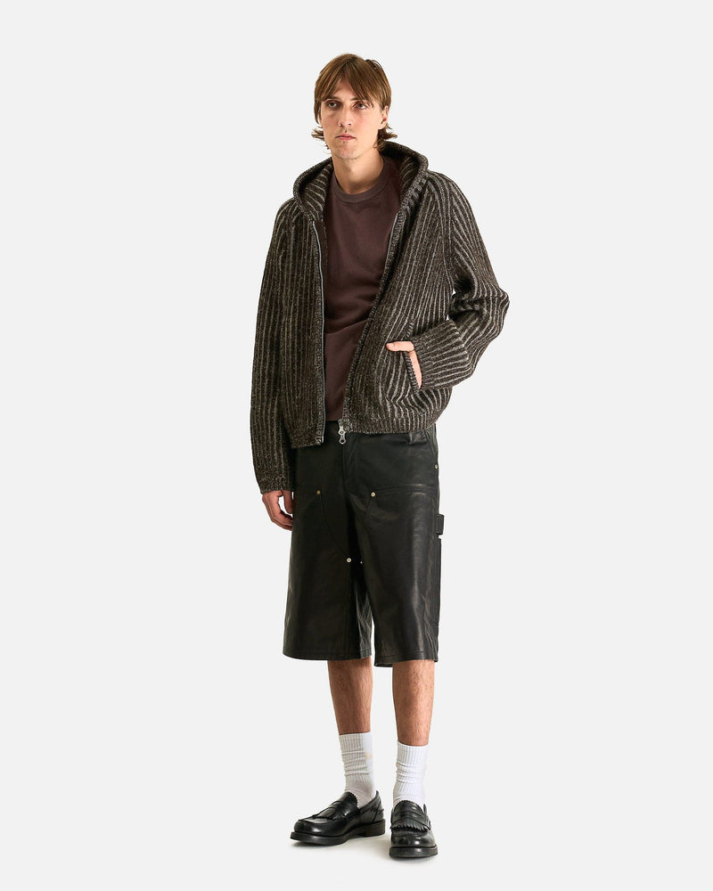 Our Legacy Men's Jackets Level Hood in Brown Stripe