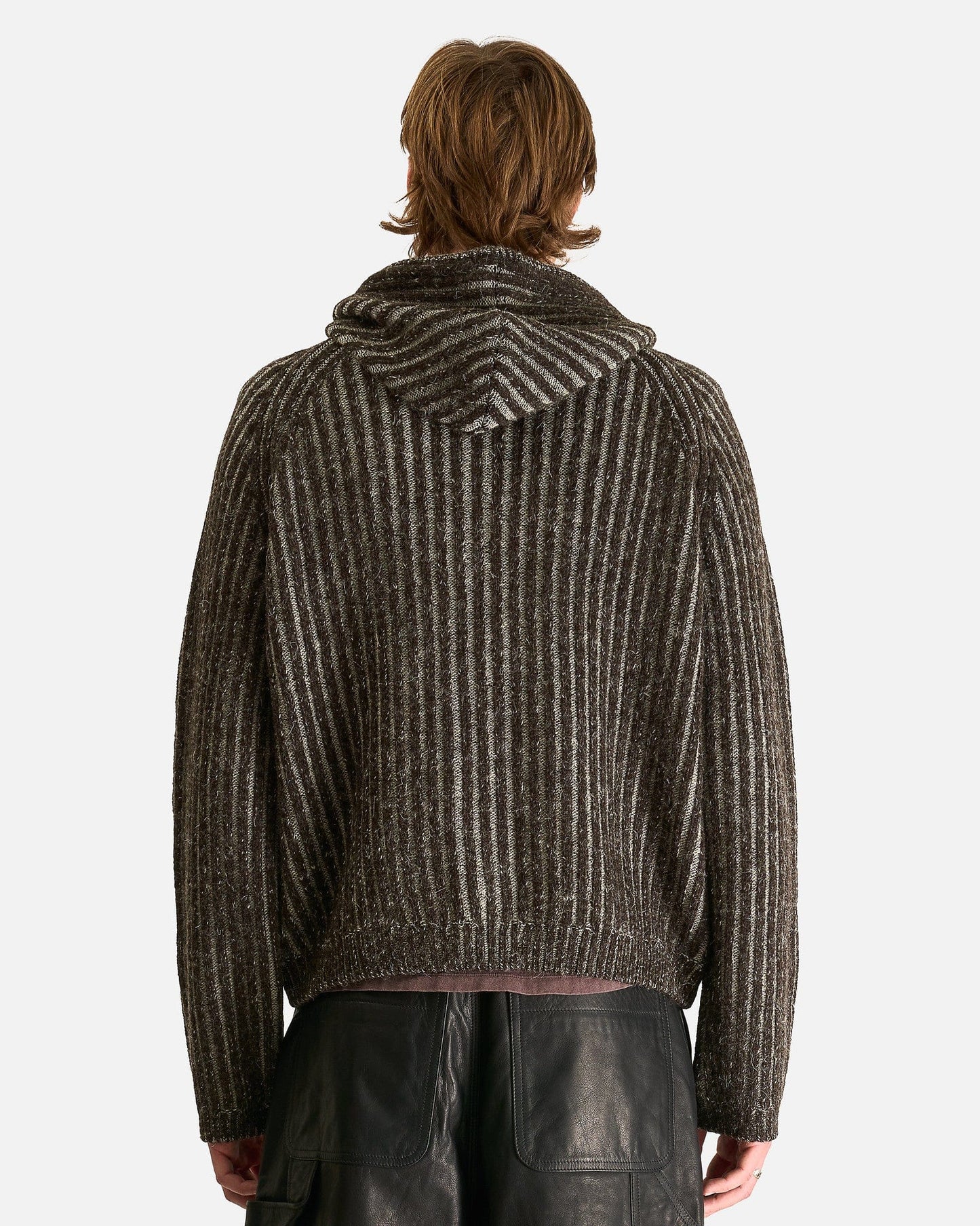 Our Legacy Men's Jackets Level Hood in Brown Stripe