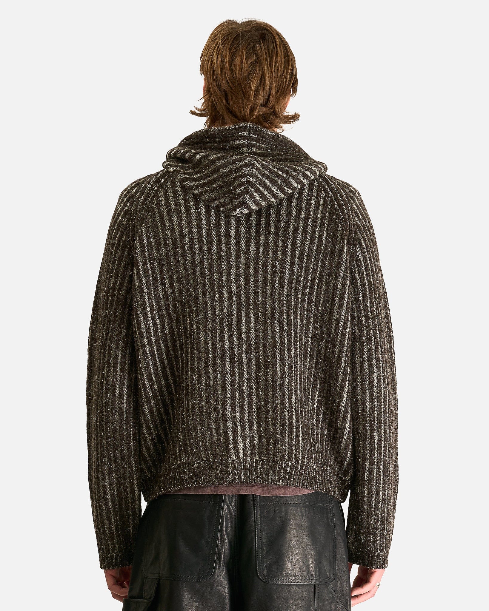 Our Legacy Men's Jackets Level Hood in Brown Stripe