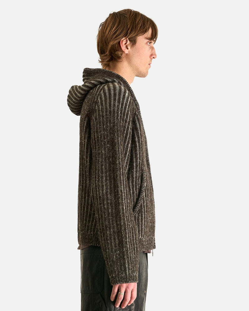 Our Legacy Men's Jackets Level Hood in Brown Stripe