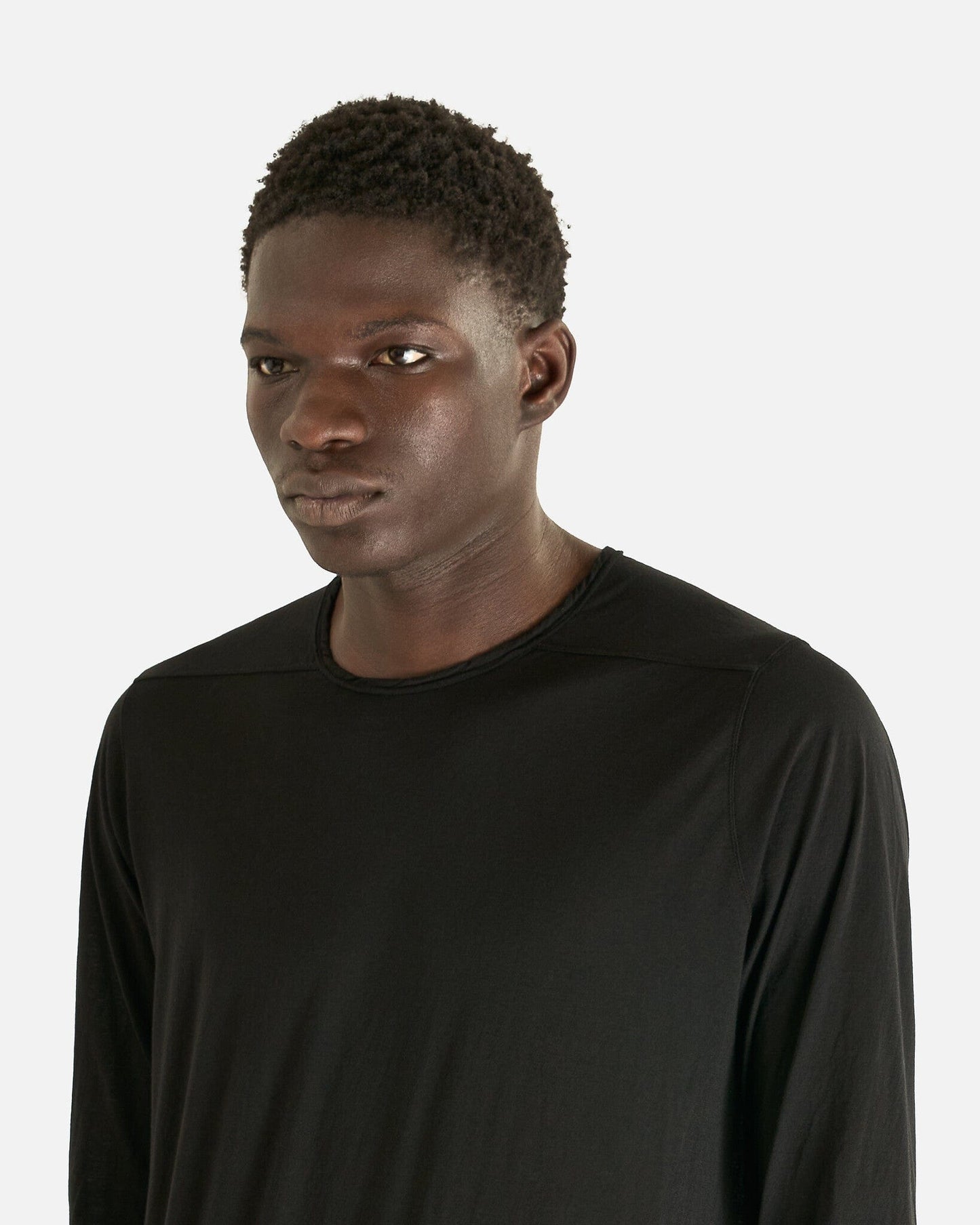 Rick Owens DRKSHDW Men's T-shirts Level Long Sleeve T in Black