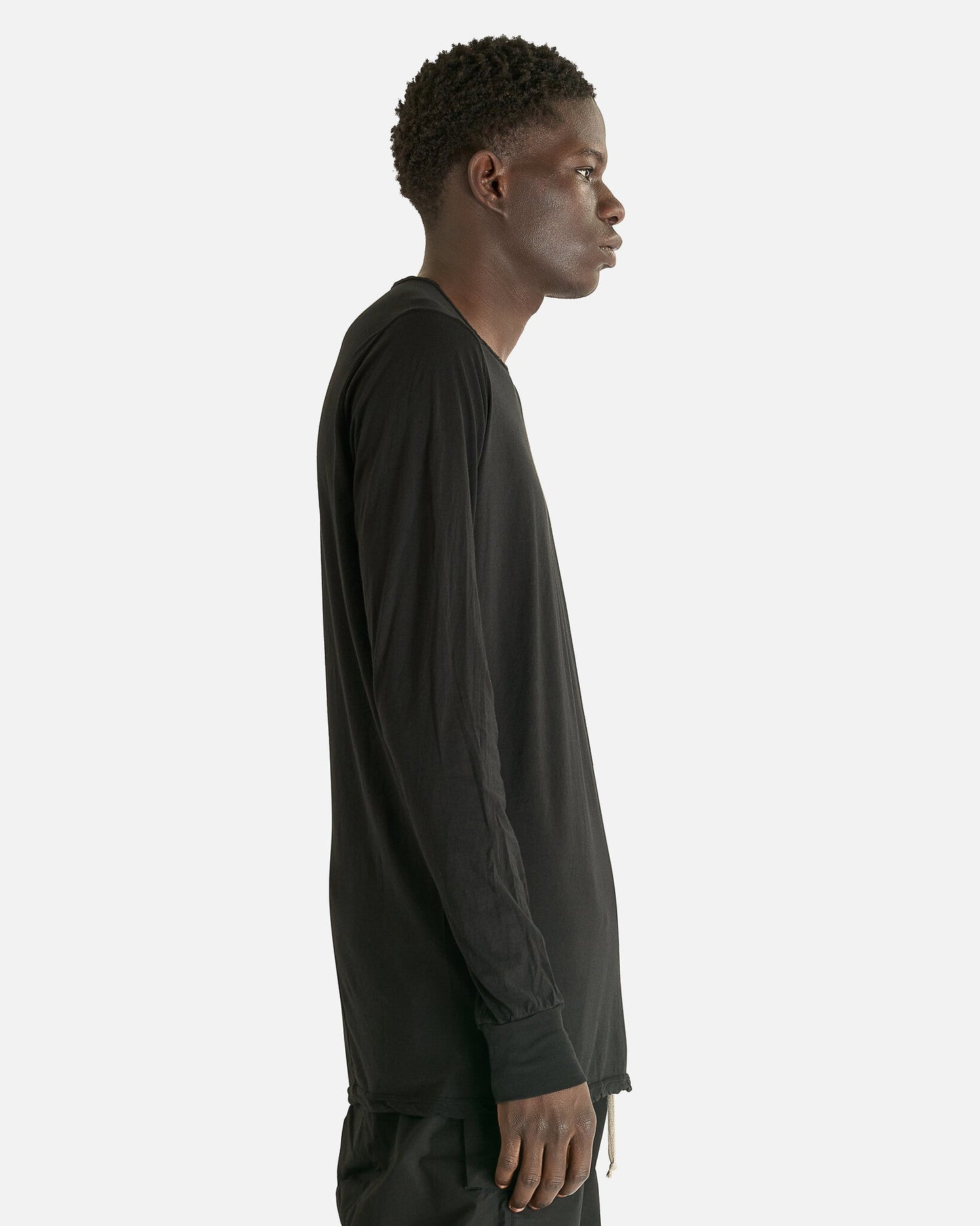 Rick Owens DRKSHDW Men's T-shirts Level Long Sleeve T in Black