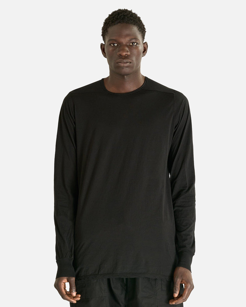 Rick Owens DRKSHDW Men's T-shirts Level Long Sleeve T in Black