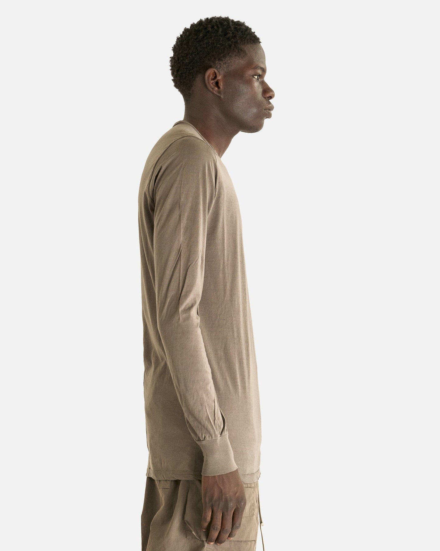 Rick Owens DRKSHDW Men's Shirts Level Long Sleeve T in Dust