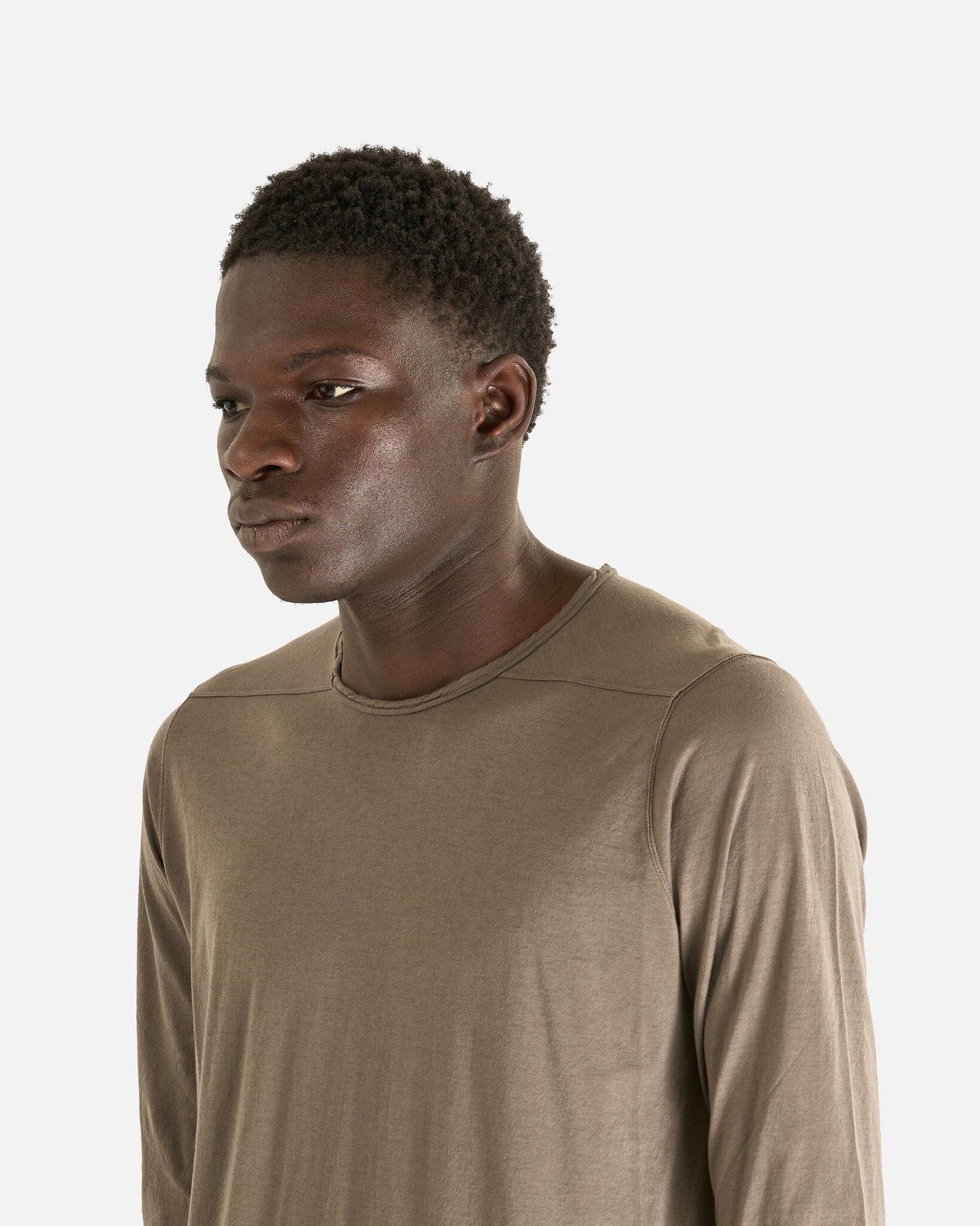 Rick Owens DRKSHDW Men's Shirts Level Long Sleeve T in Dust