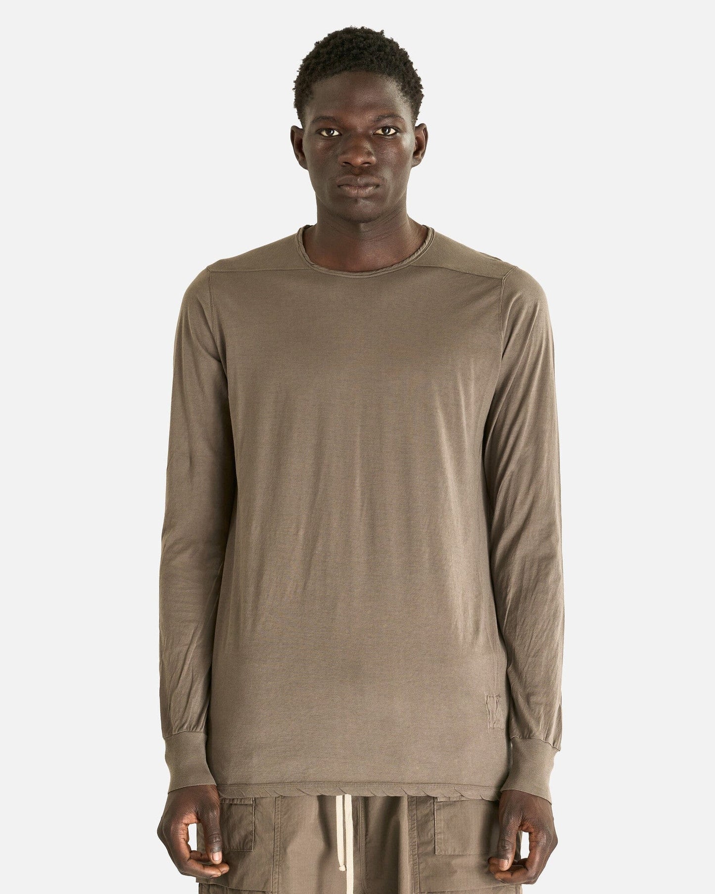 Rick Owens DRKSHDW Men's Shirts Level Long Sleeve T in Dust