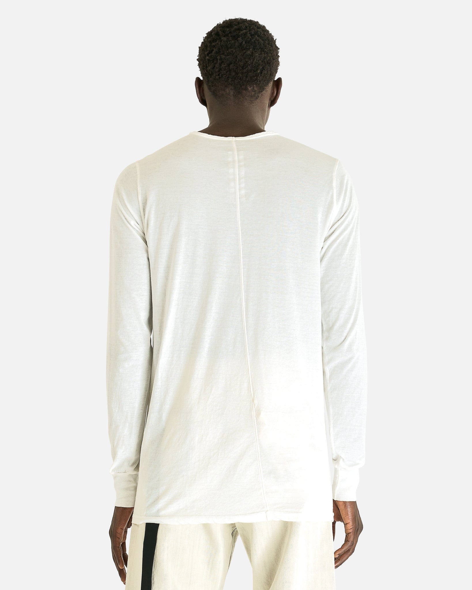 Rick Owens DRKSHDW Men's T-shirts Level Long Sleeve T in Milk