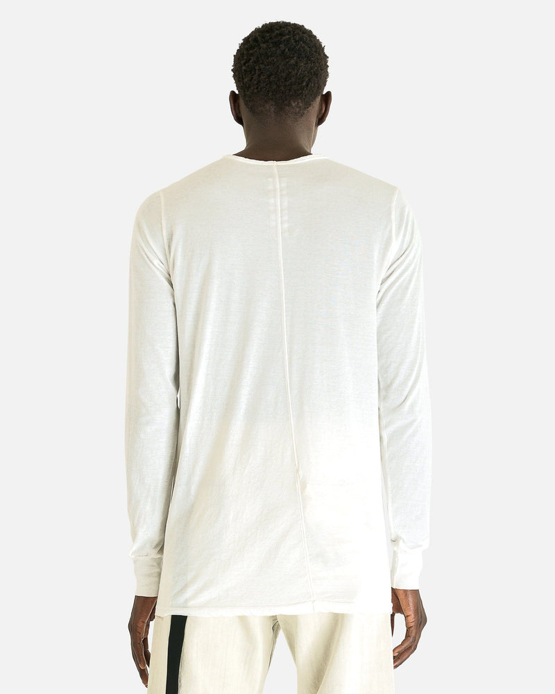 Rick Owens DRKSHDW Men's T-shirts Level Long Sleeve T in Milk