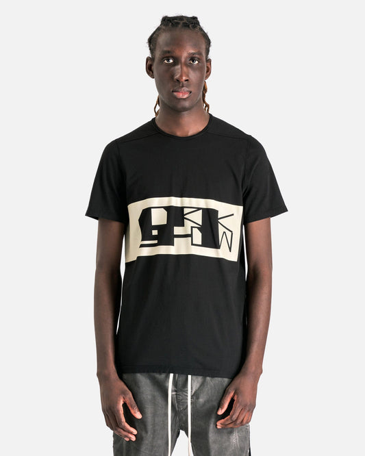 Rick Owens DRKSHDW Men's T-Shirts Level T in Black/Pearl