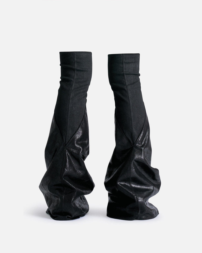 Rick Owens DRKSHDW Men's Sneakers Lido Fetish in Black/Milk/Milk