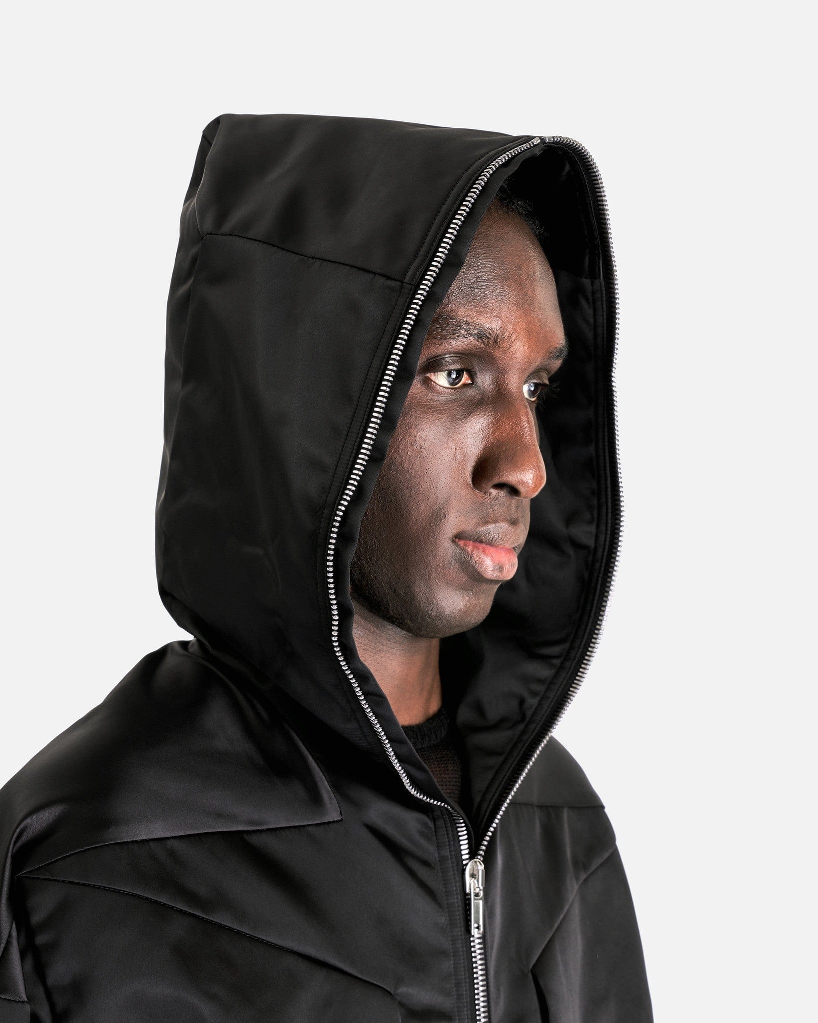 Rick Owens Men's Jackets Lido Hoodie in Black