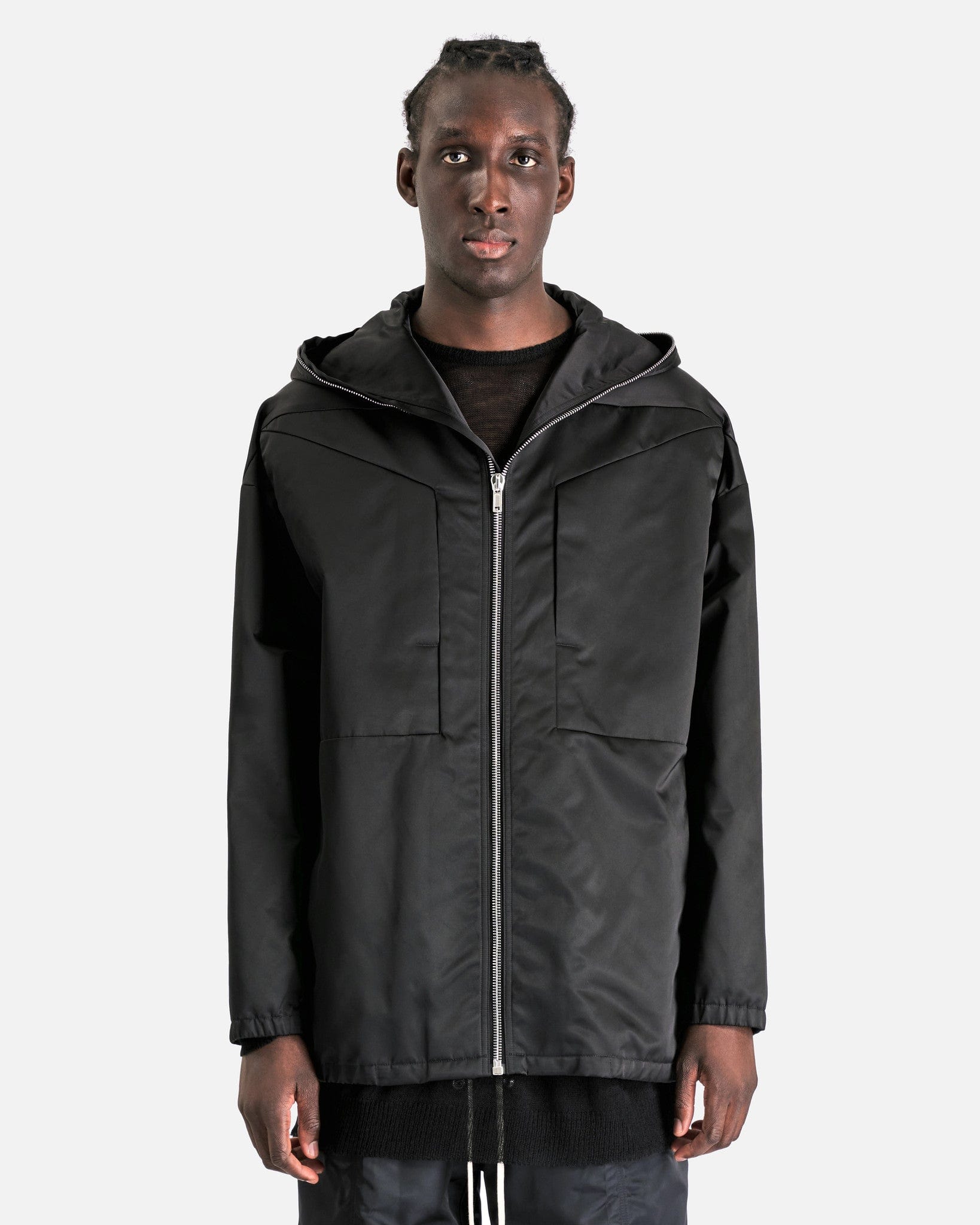 Rick Owens Men's Jackets Lido Hoodie in Black