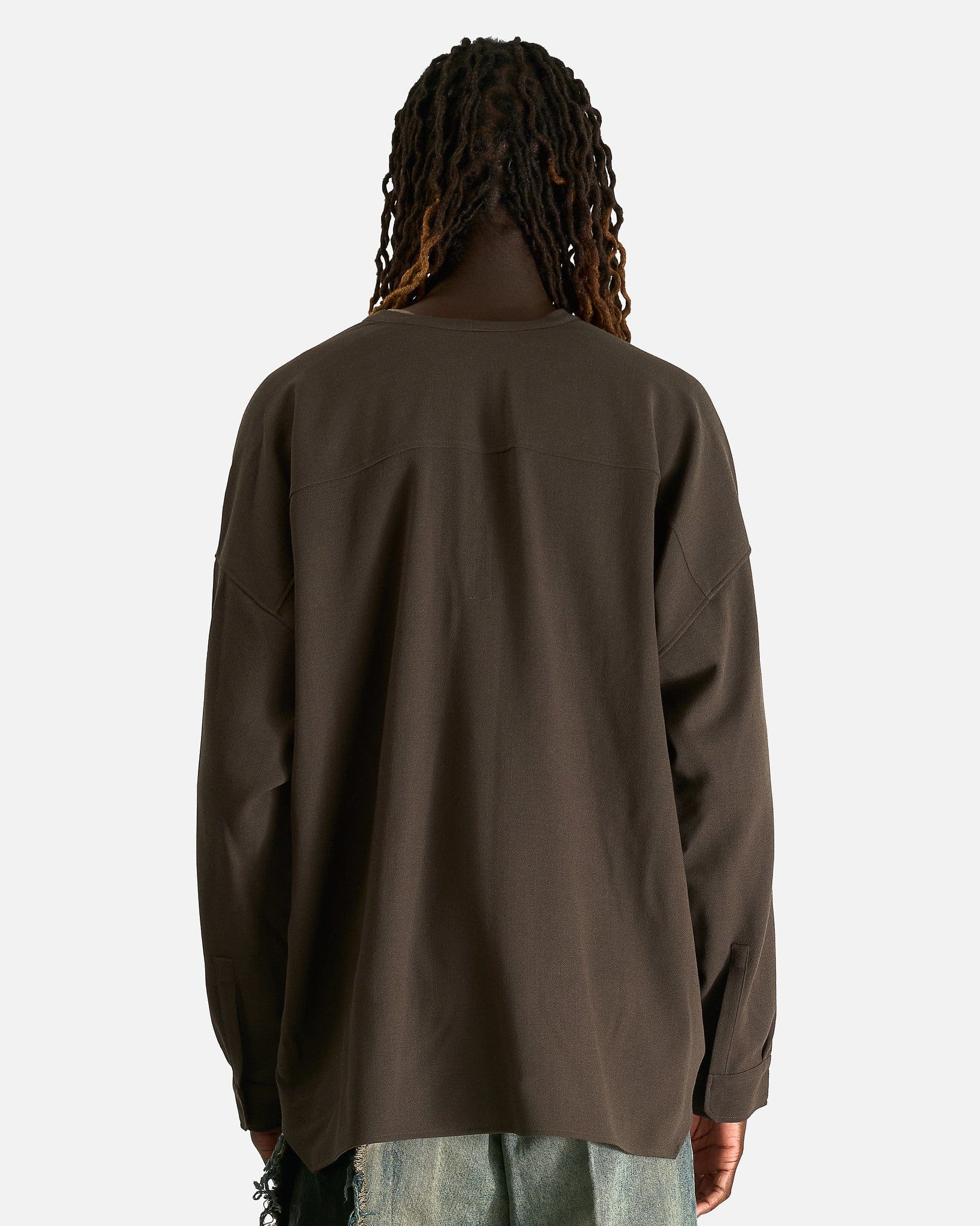 Rick Owens Men's Shirts Lido Larry Shirt in Darkdust