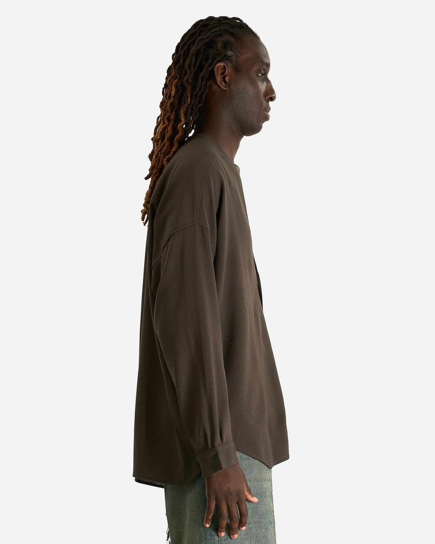 Rick Owens Men's Shirts Lido Larry Shirt in Darkdust