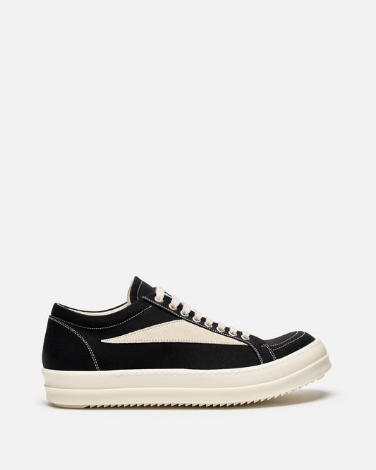 Rick Owens DRKSHDW Men's Sneakers Lido Vintage Sneakers in Black/Milk/Milk