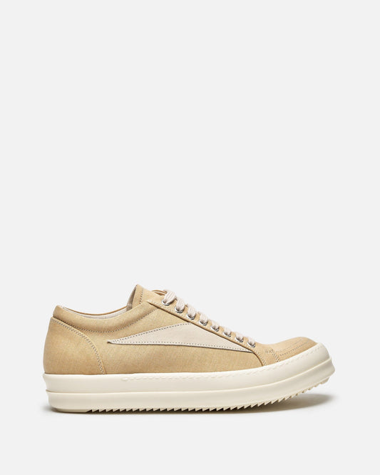 Rick Owens DRKSHDW Men's Sneakers Lido Vintage Sneakers in Mustard/Milk/Milk