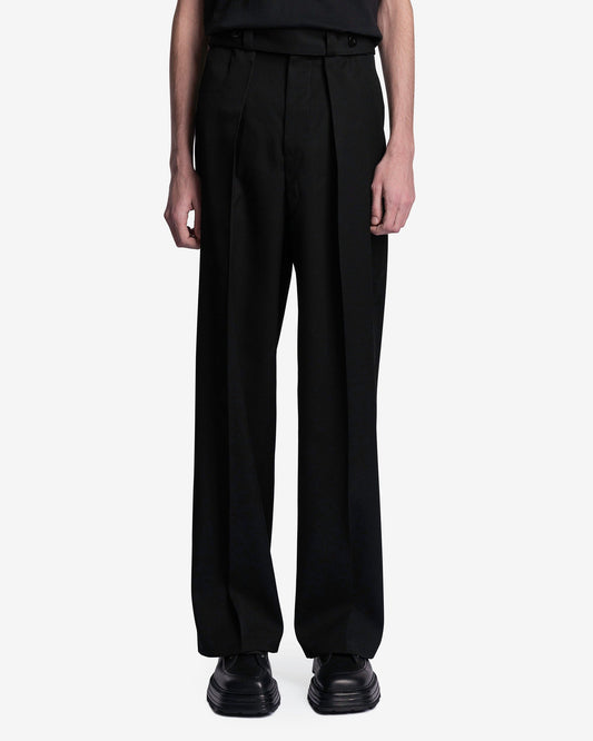 Jil Sander Men's Pants Light Wool Gabardine Trousers in Black