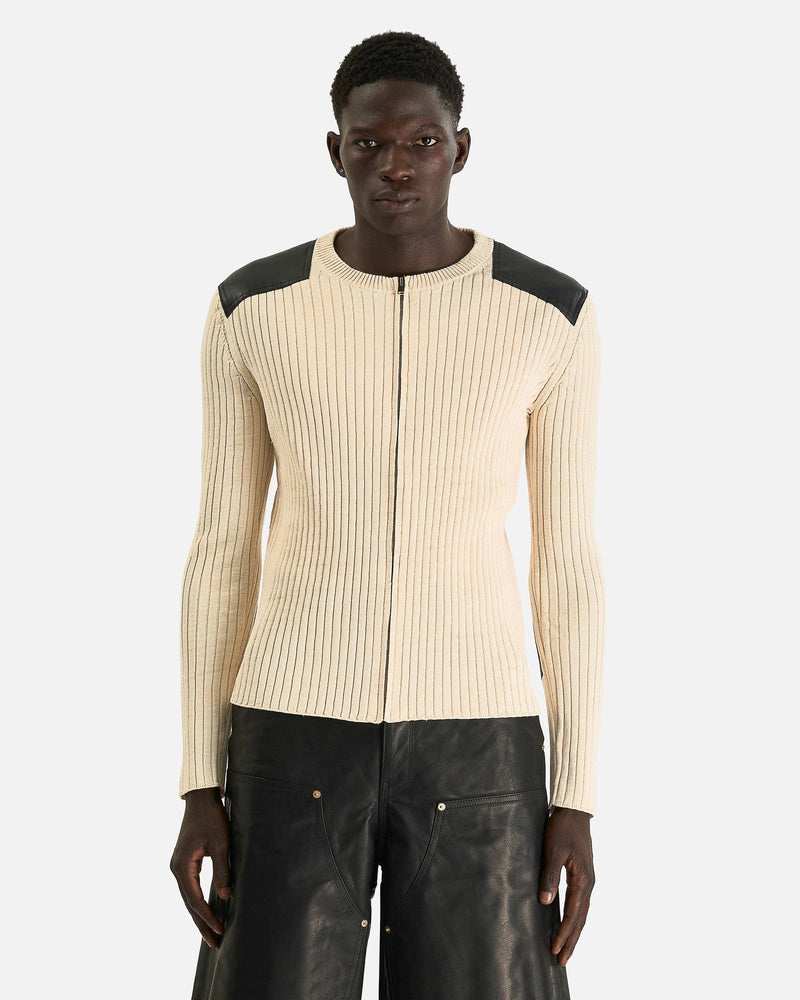 Wales Bonner Men's Tops Linton Knit Top in Ivory