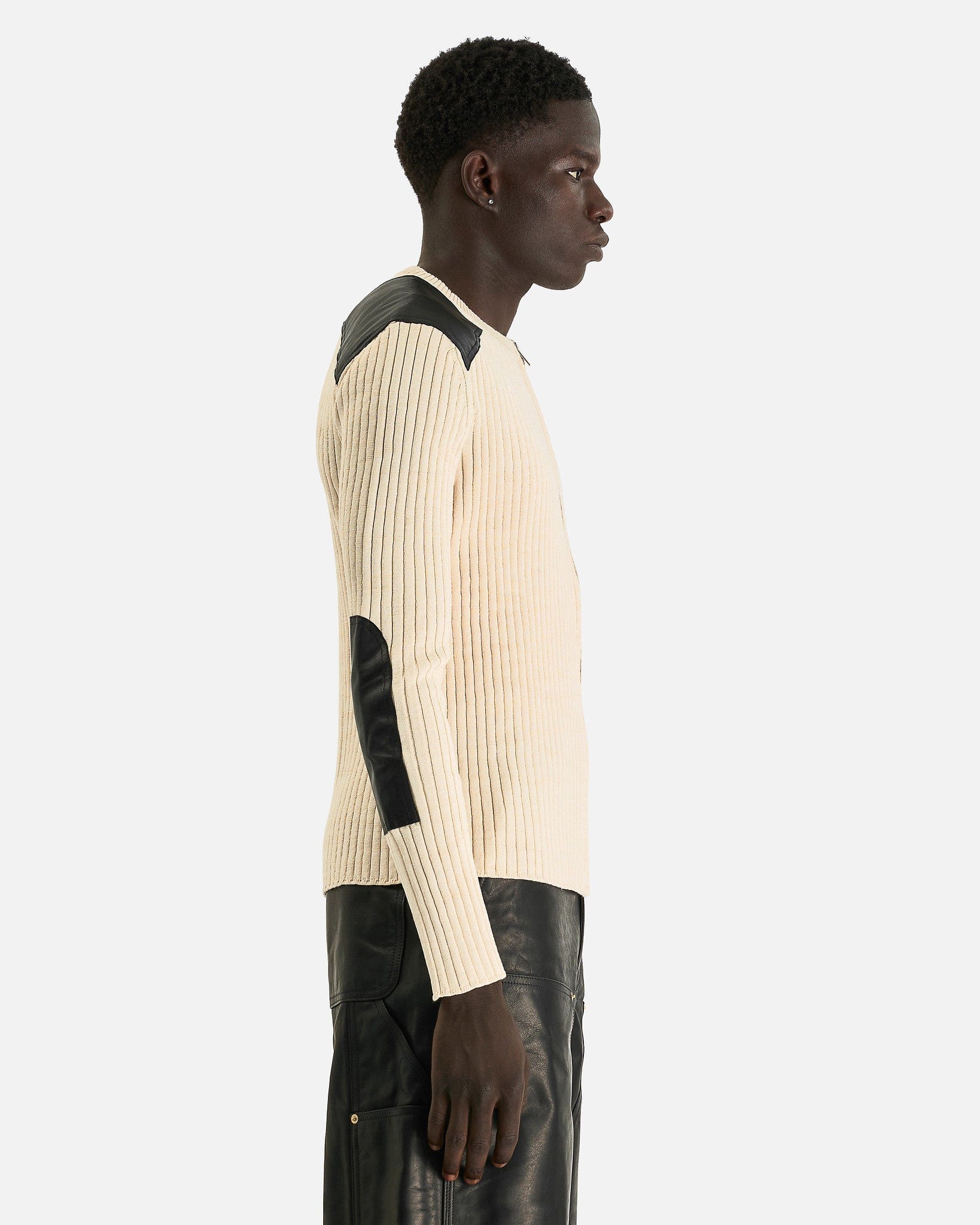 Wales Bonner Men's Tops Linton Knit Top in Ivory