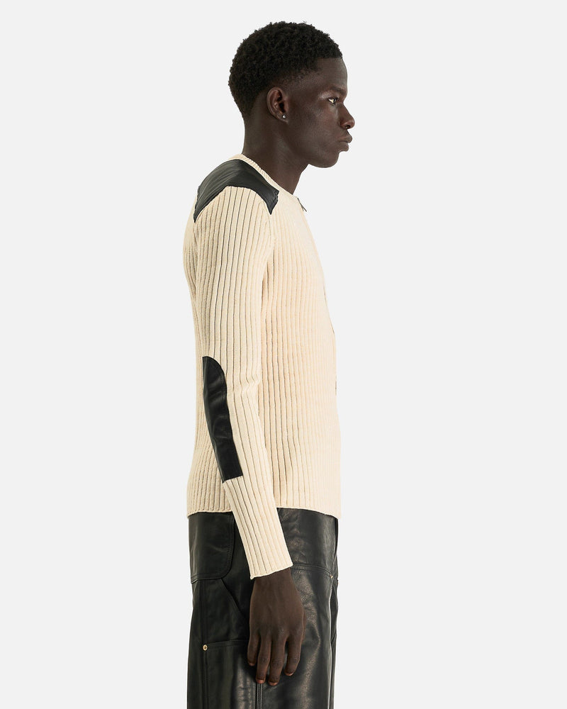 Wales Bonner Men's Tops Linton Knit Top in Ivory