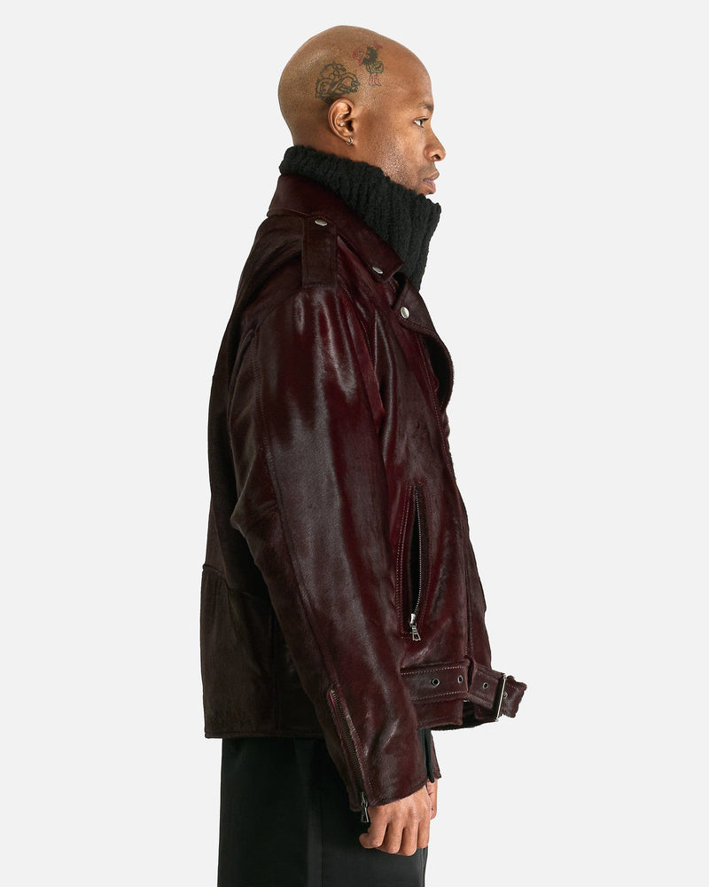 Dries Van Noten Men's Jackets M Lodz Jacket in Burgundy