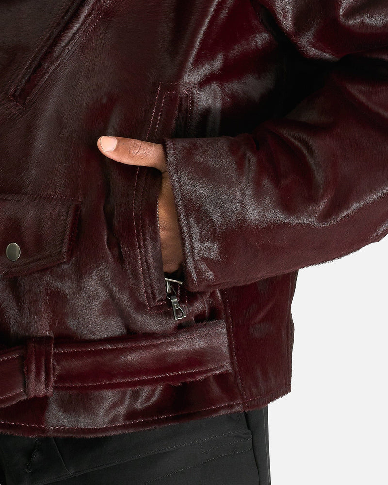 Dries Van Noten Men's Jackets M Lodz Jacket in Burgundy