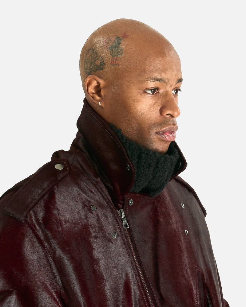 Dries Van Noten Men's Jackets M Lodz Jacket in Burgundy