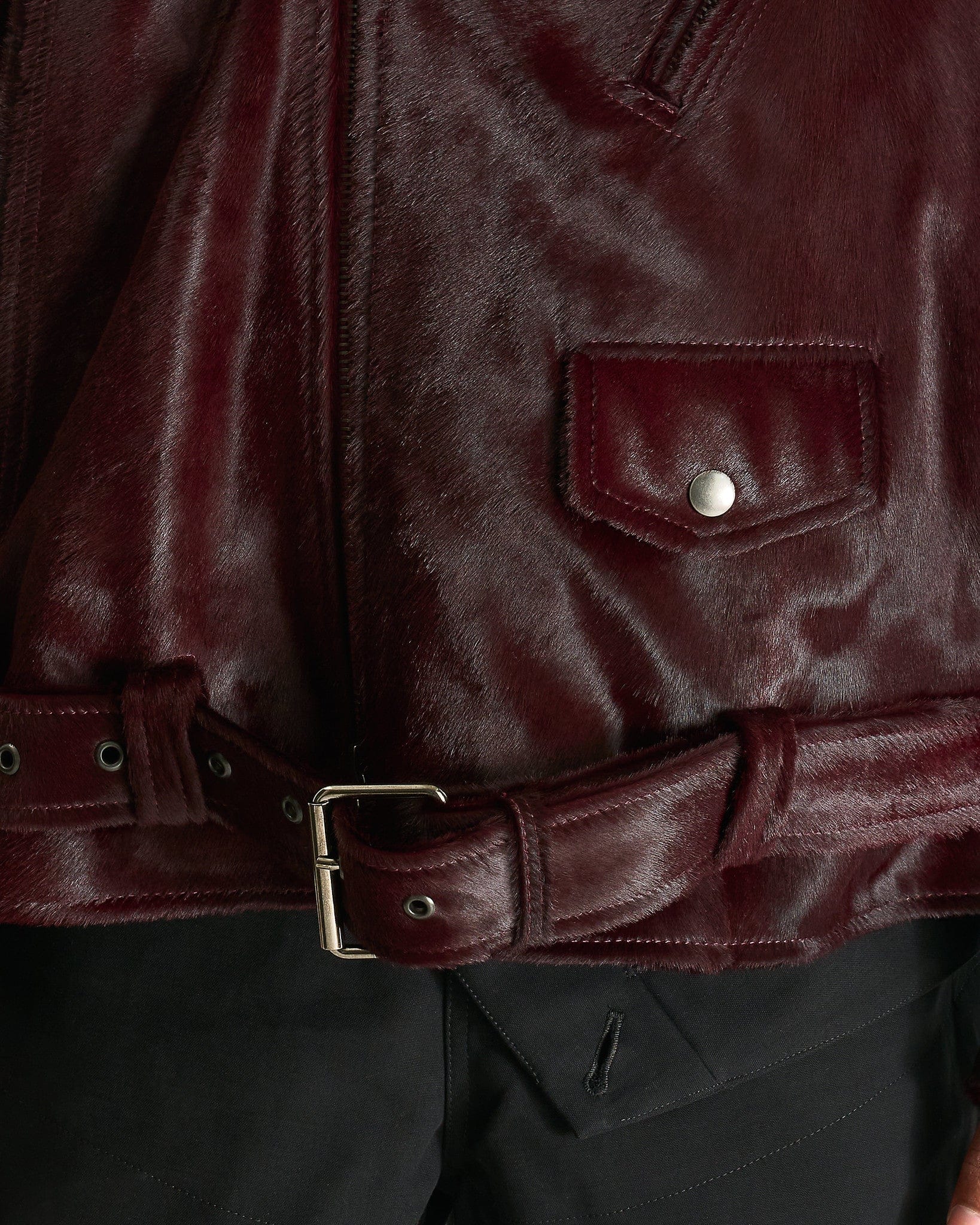 Dries Van Noten Men's Jackets M Lodz Jacket in Burgundy