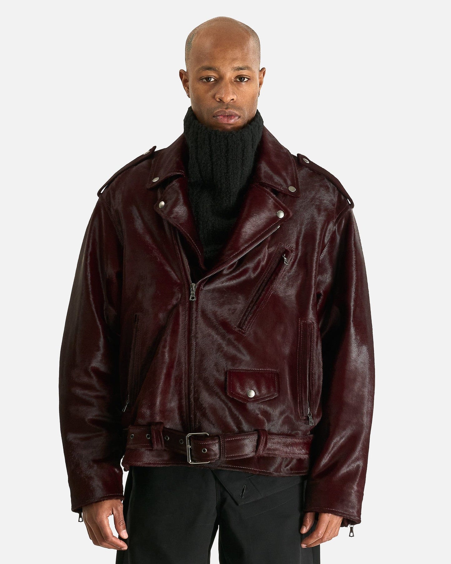 Dries Van Noten Men's Jackets M Lodz Jacket in Burgundy