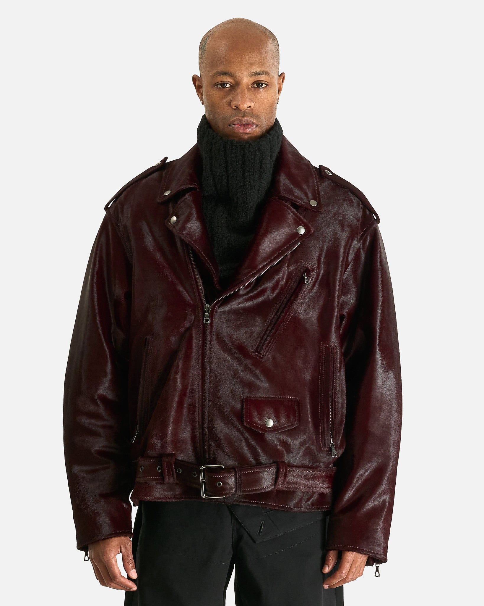 Dries Van Noten Men's Jackets M Lodz Jacket in Burgundy