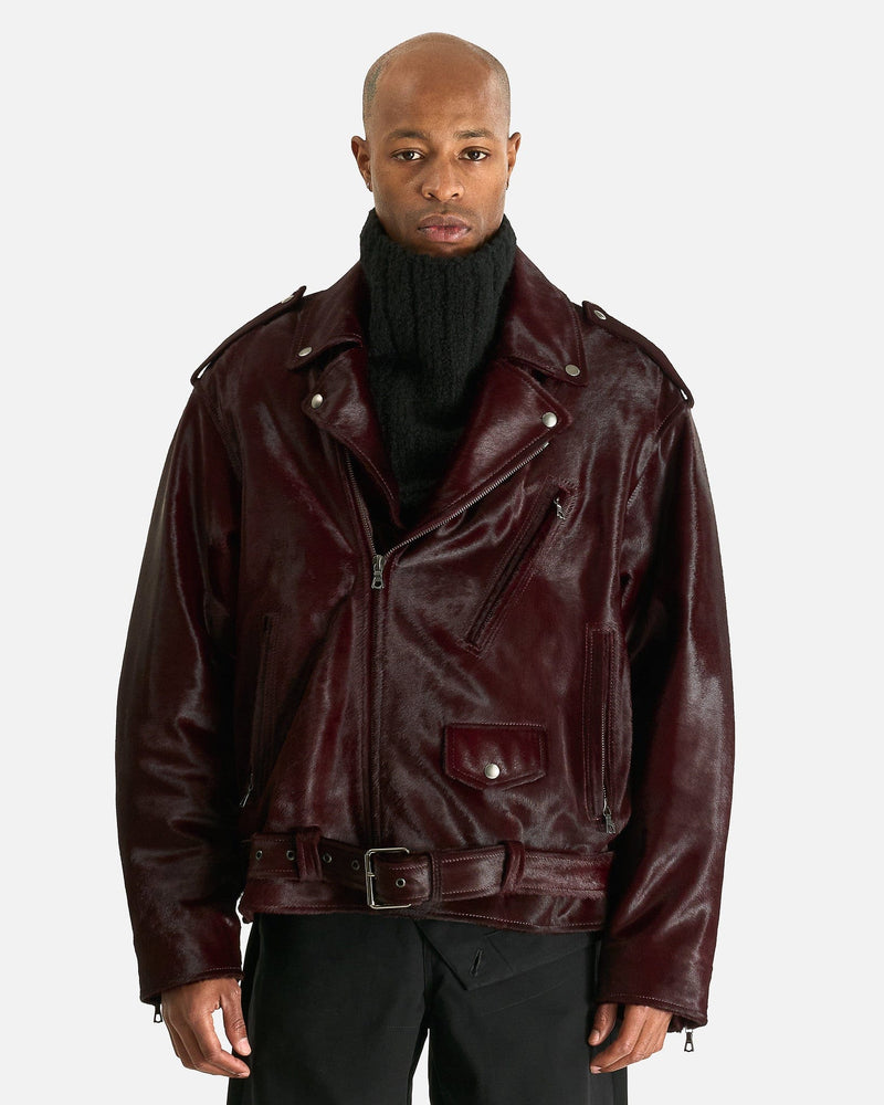 Dries Van Noten Men's Jackets M Lodz Jacket in Burgundy