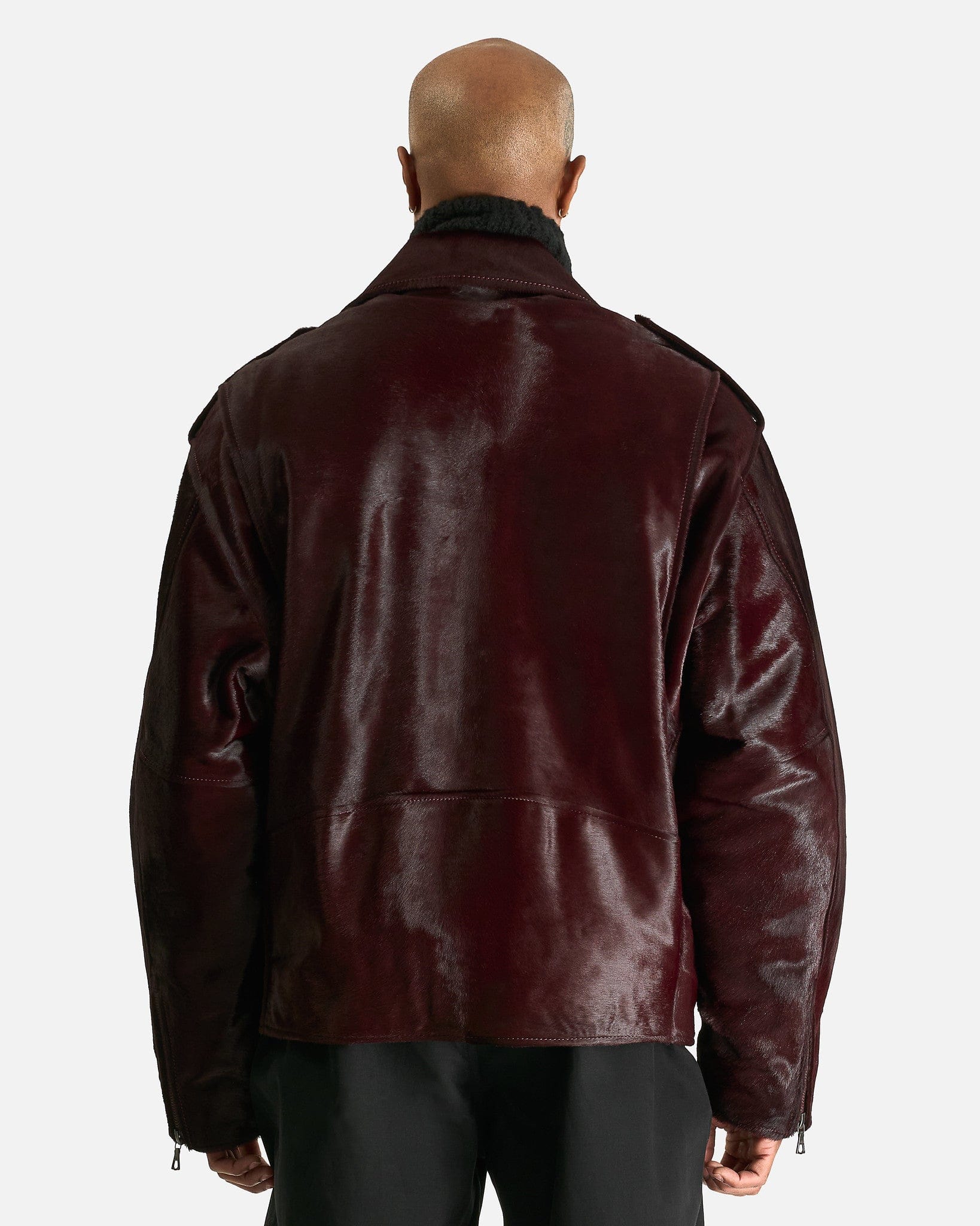 Dries Van Noten Men's Jackets M Lodz Jacket in Burgundy