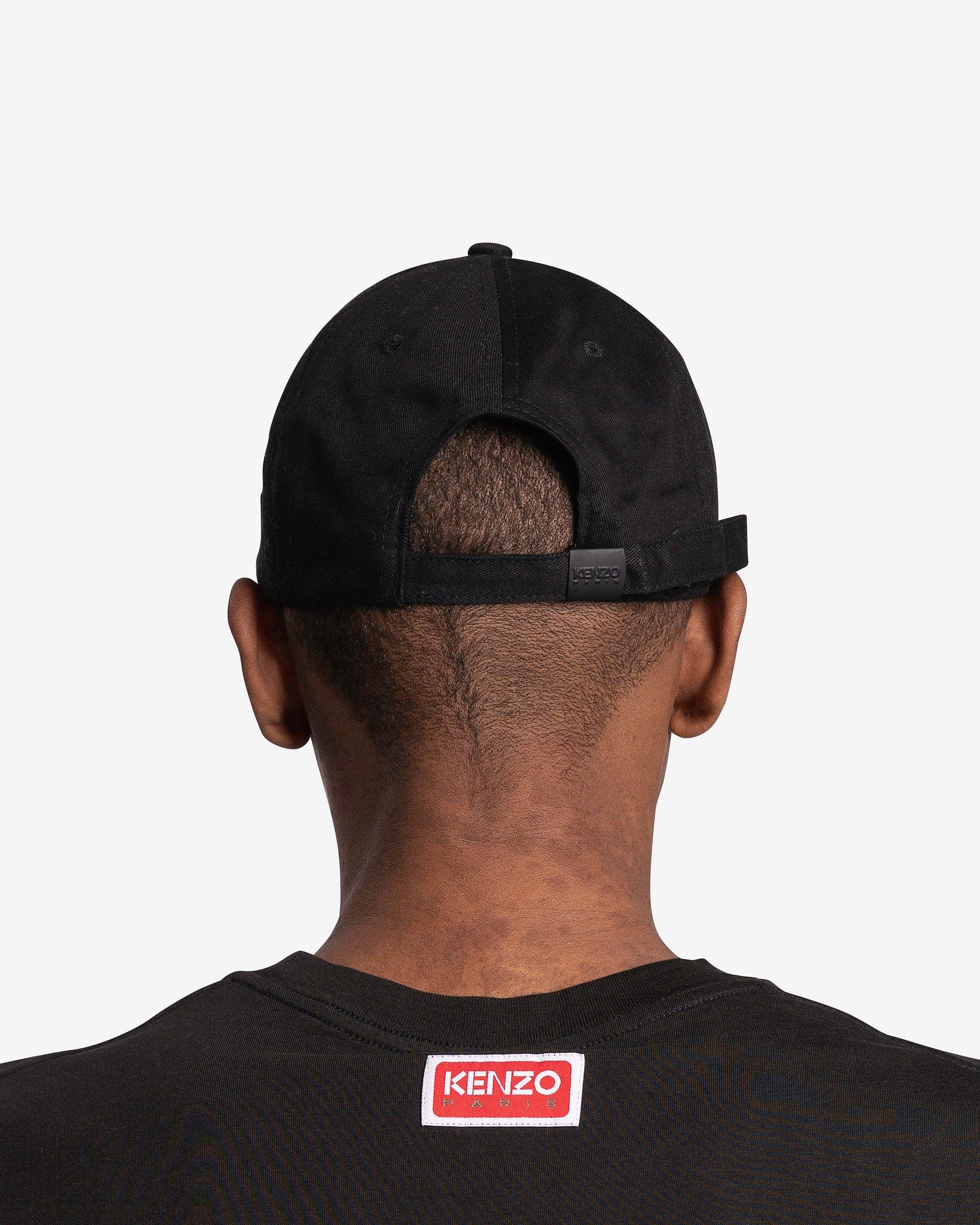 KENZO Men's Hats Logo Cap in Black/Red