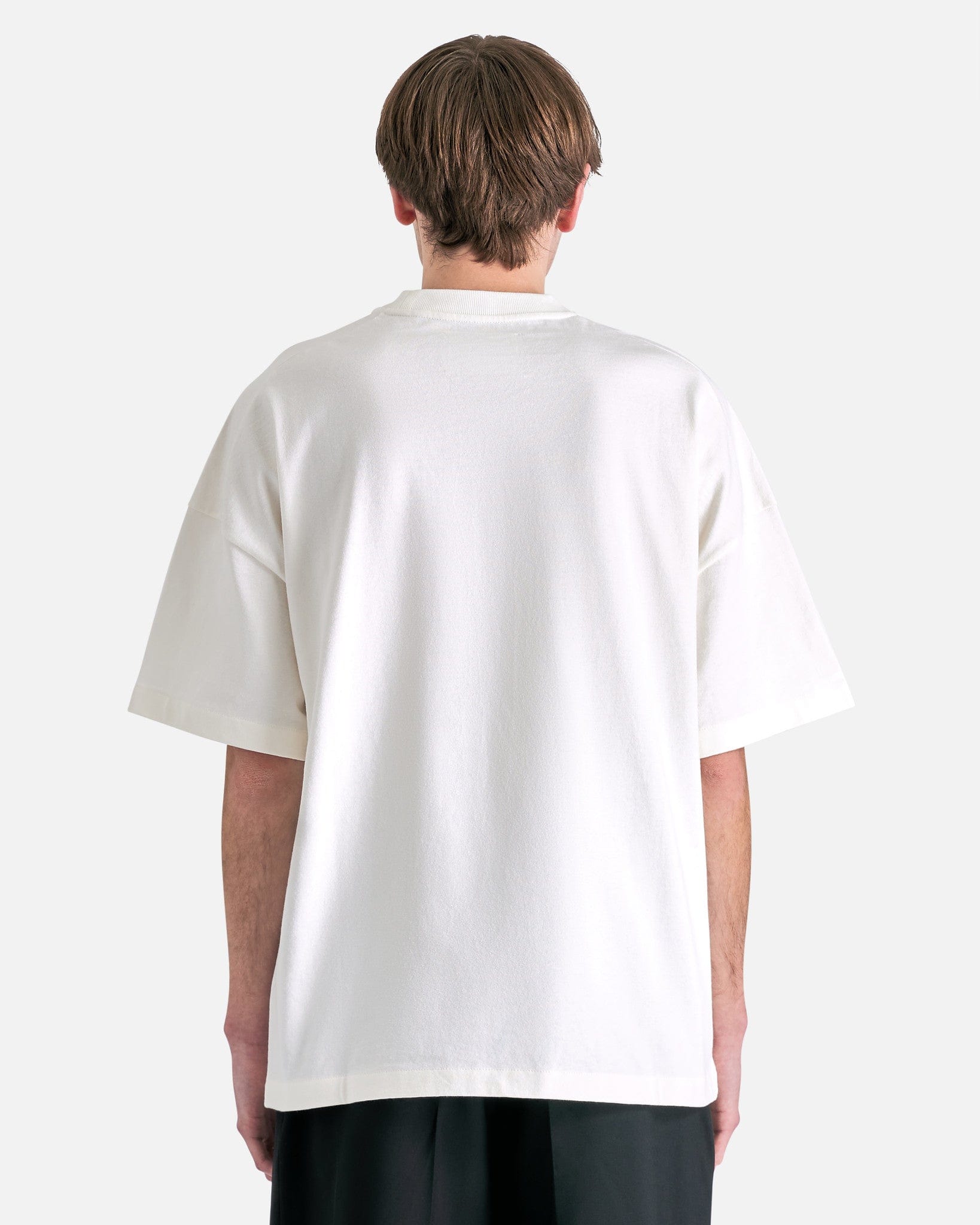 Jil Sander Men's T-Shirts Logo T-Shirt in Porcelain