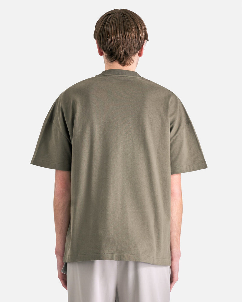 Jil Sander Men's T-Shirts Logo T-Shirt in Thyme Green