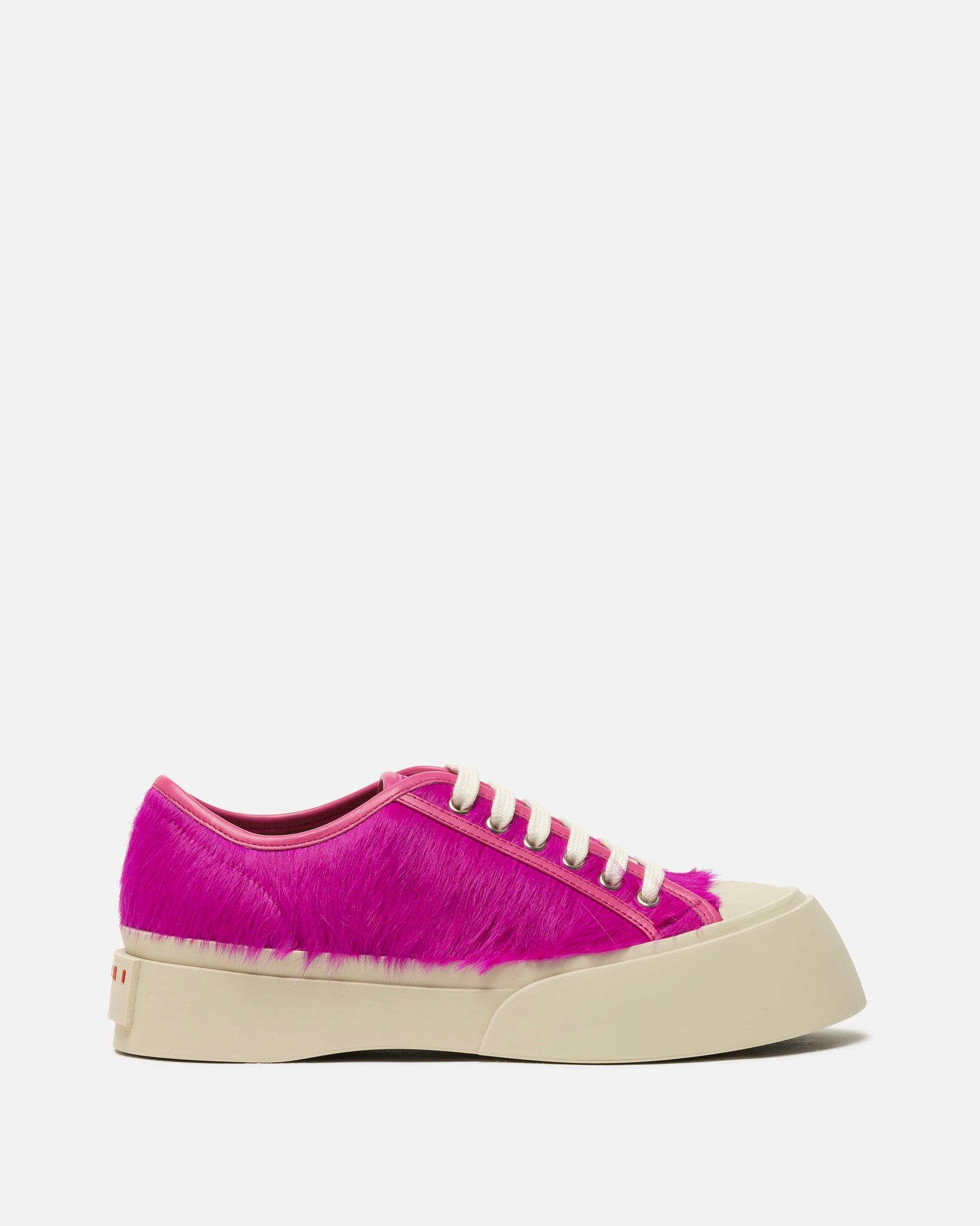 Marni Women Sneakers Long Calf-Hair Pablo Sneaker in Fuchsia