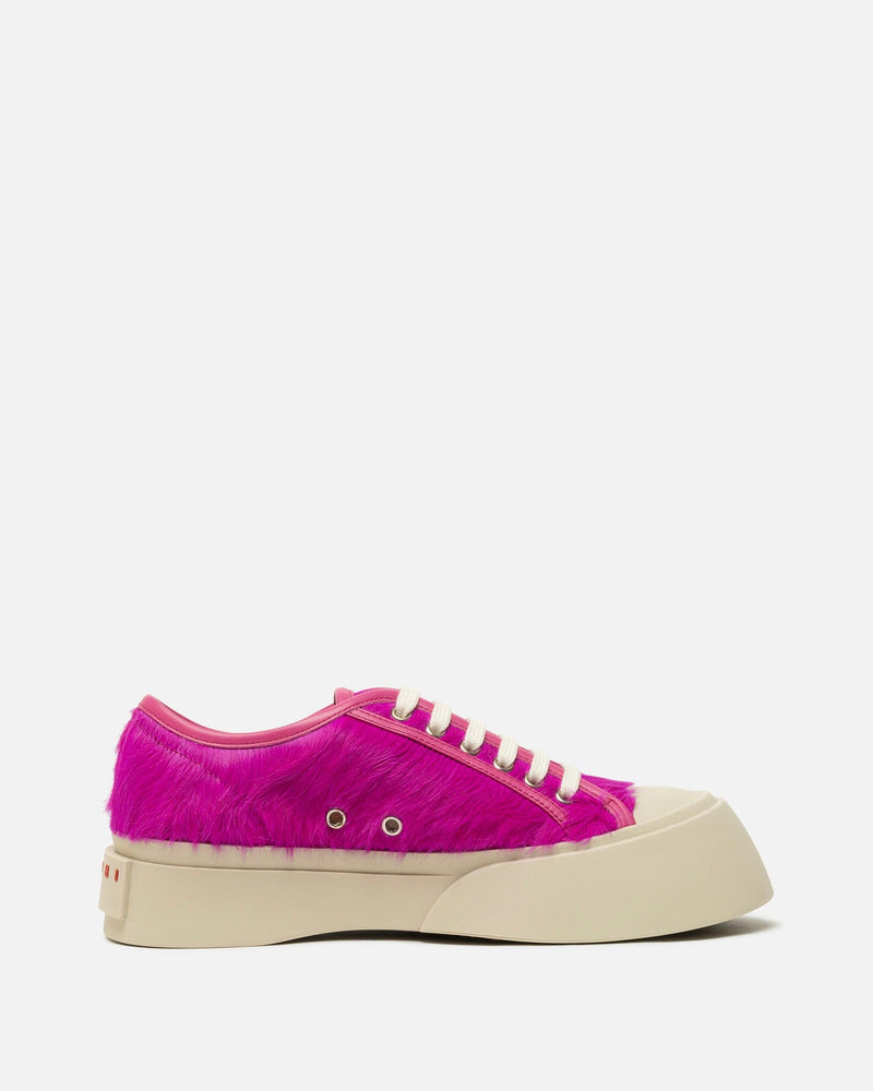 Marni Women Sneakers Long Calf-Hair Pablo Sneaker in Fuchsia