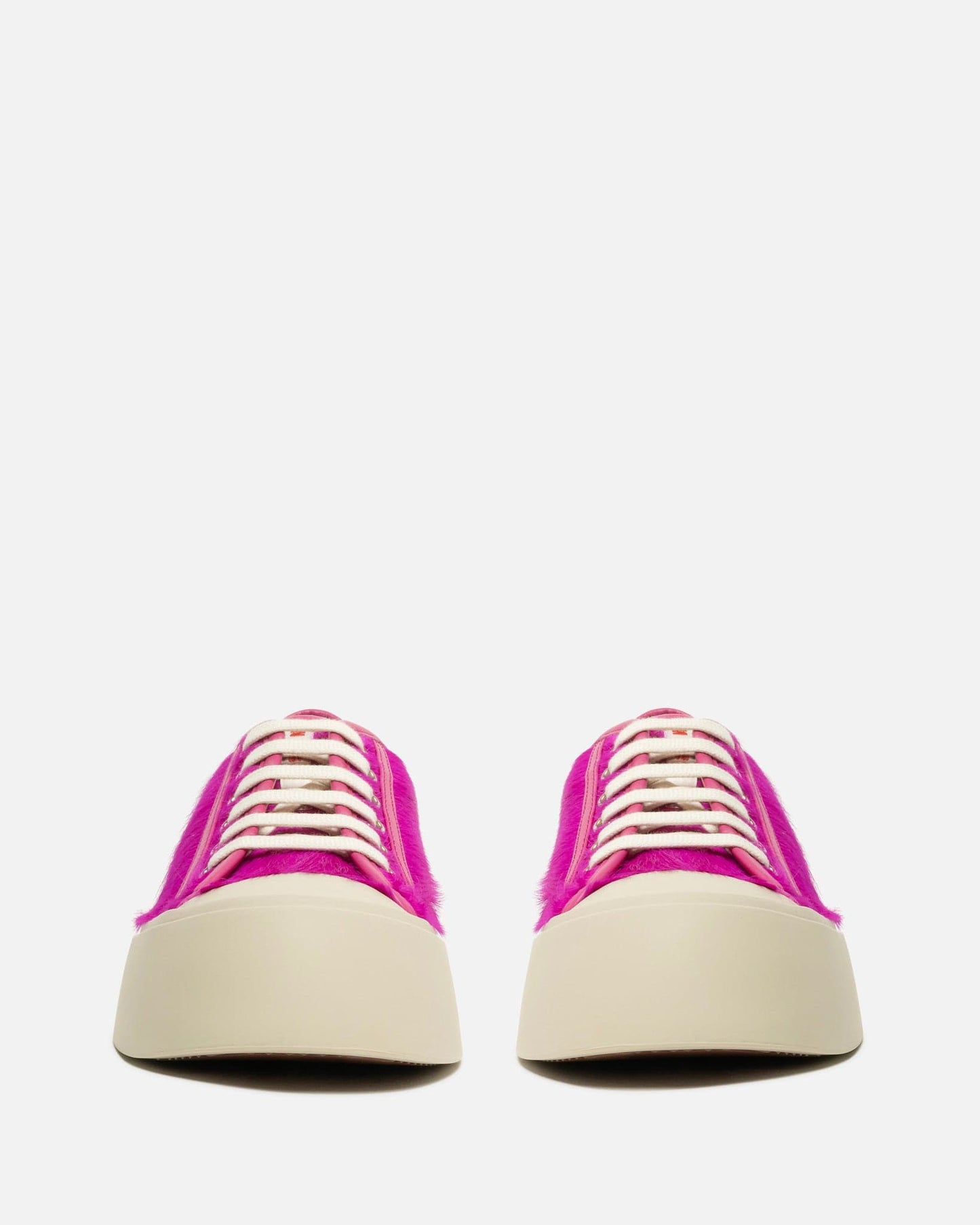 Marni Women Sneakers Long Calf-Hair Pablo Sneaker in Fuchsia