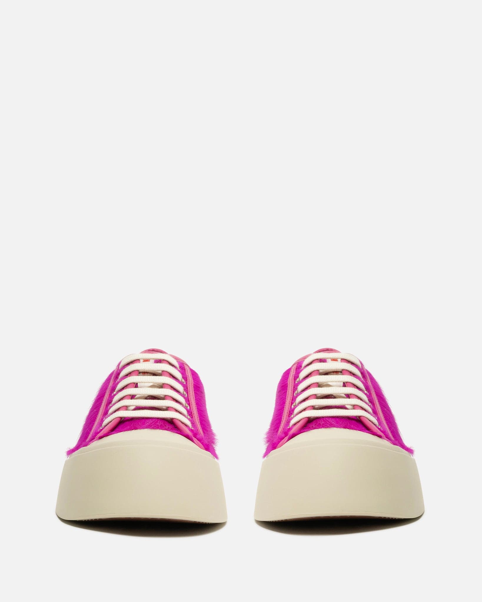 Marni Women Sneakers Long Calf-Hair Pablo Sneaker in Fuchsia