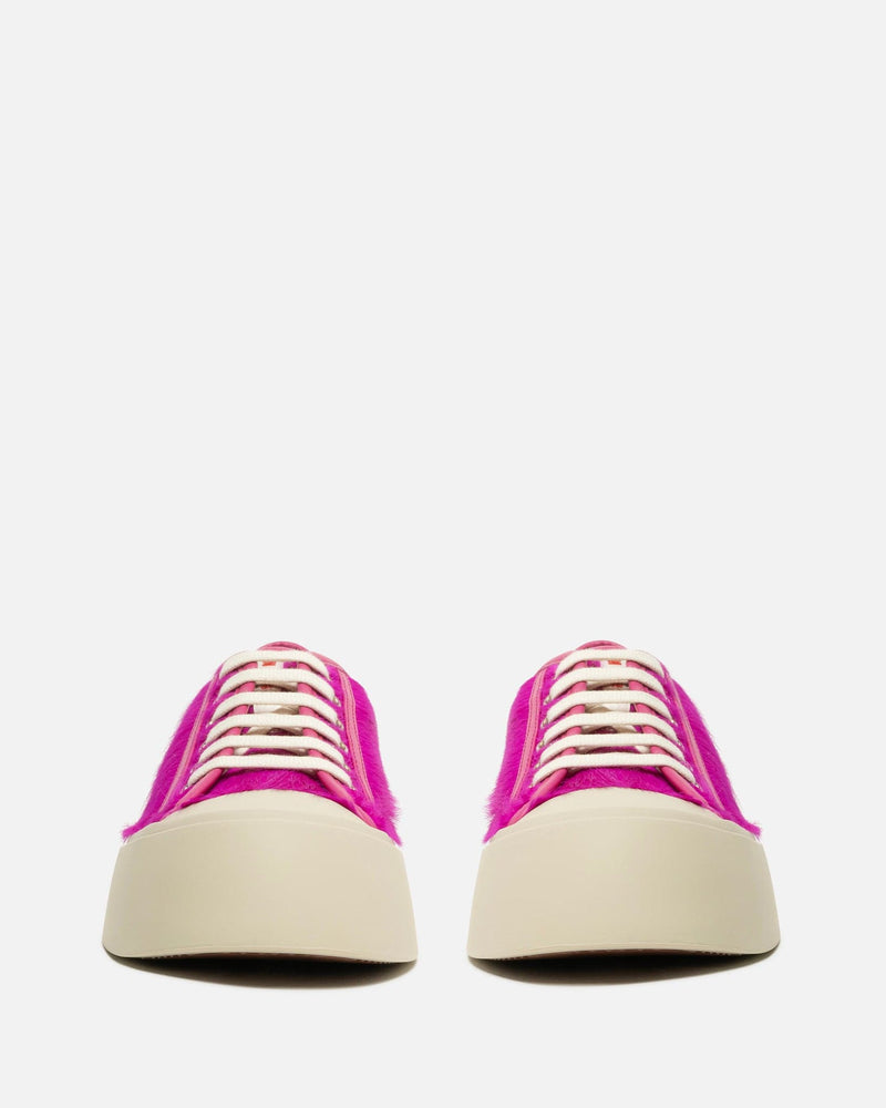 Marni Women Sneakers Long Calf-Hair Pablo Sneaker in Fuchsia