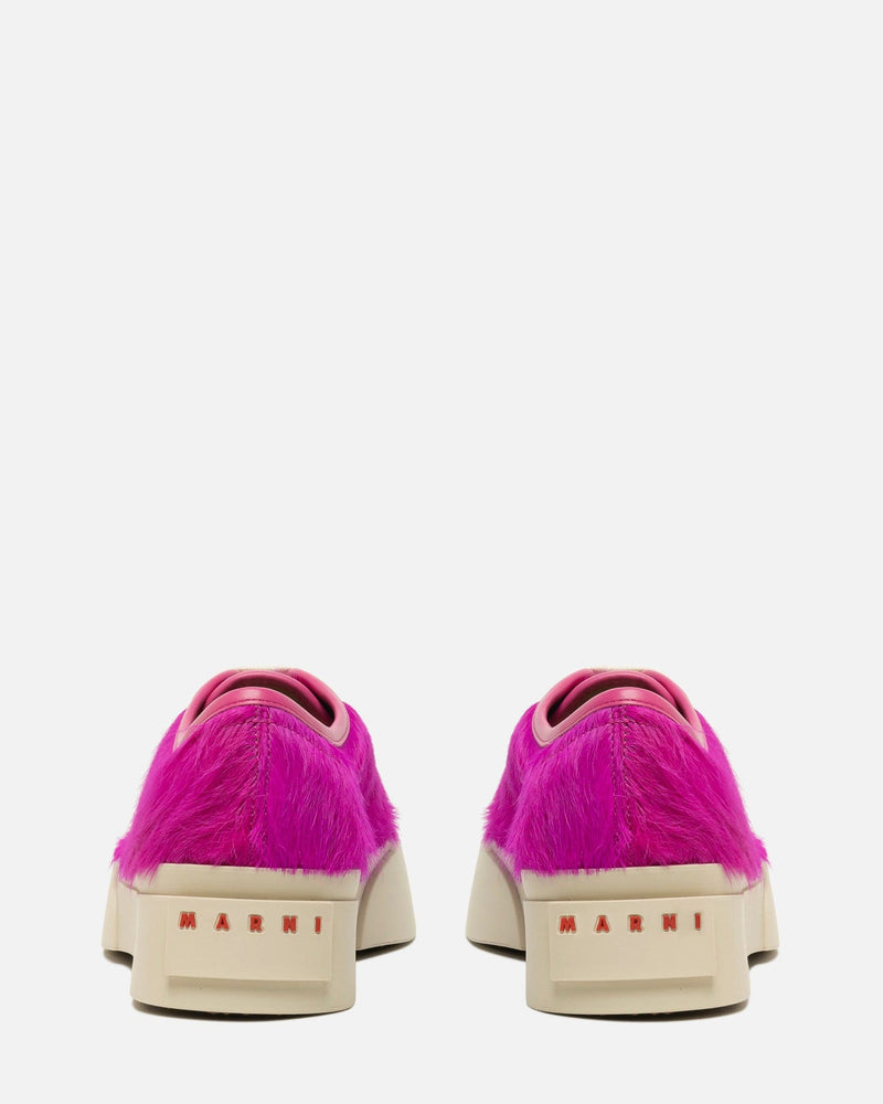 Marni Women Sneakers Long Calf-Hair Pablo Sneaker in Fuchsia