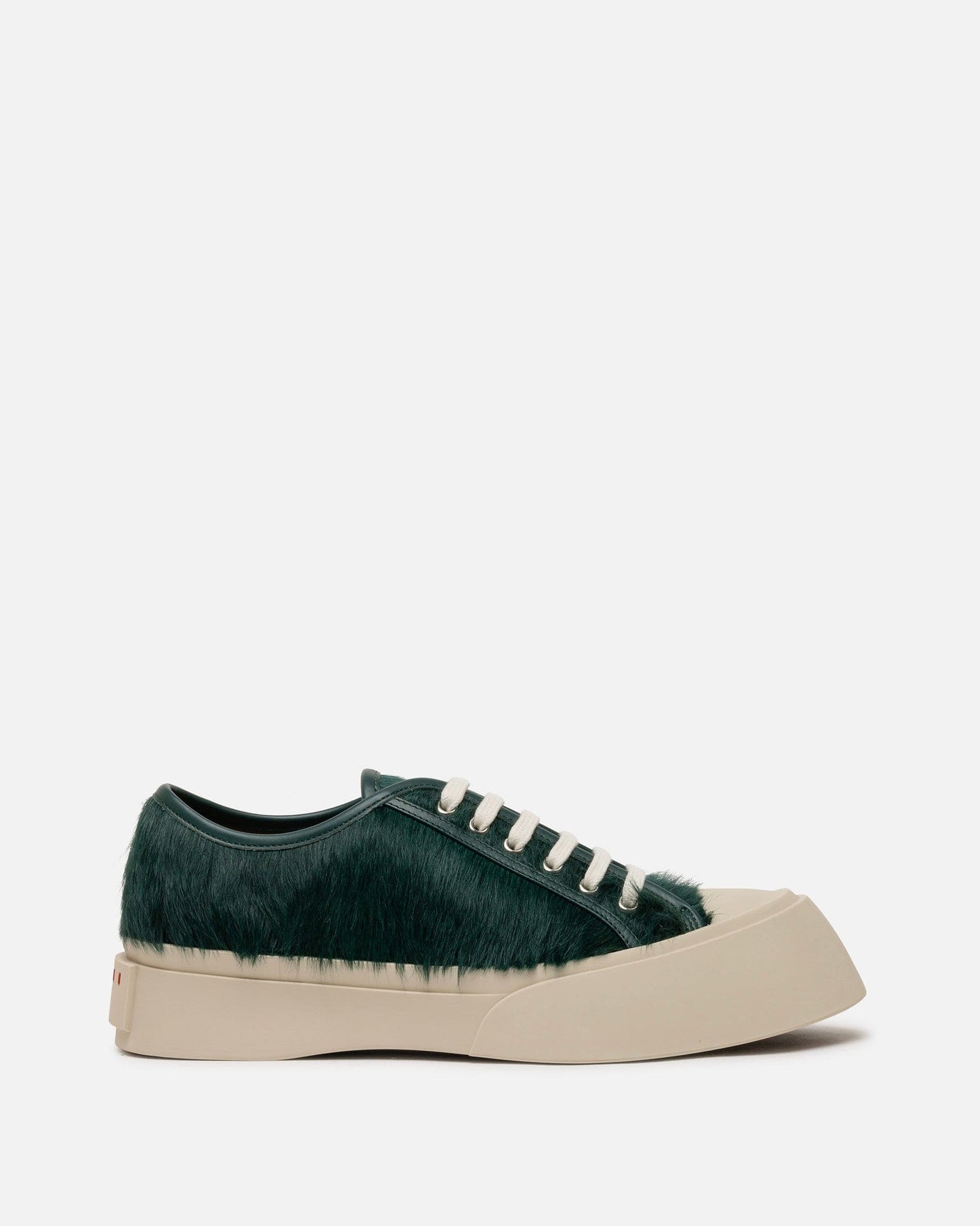 Marni Men's Shoes Long Calf-Hair Pablo Sneaker in North Sea