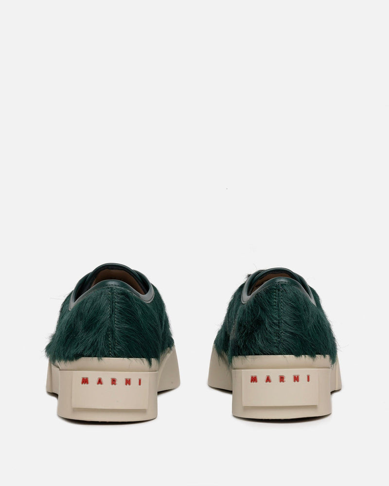 Marni Men's Shoes Long Calf-Hair Pablo Sneaker in North Sea