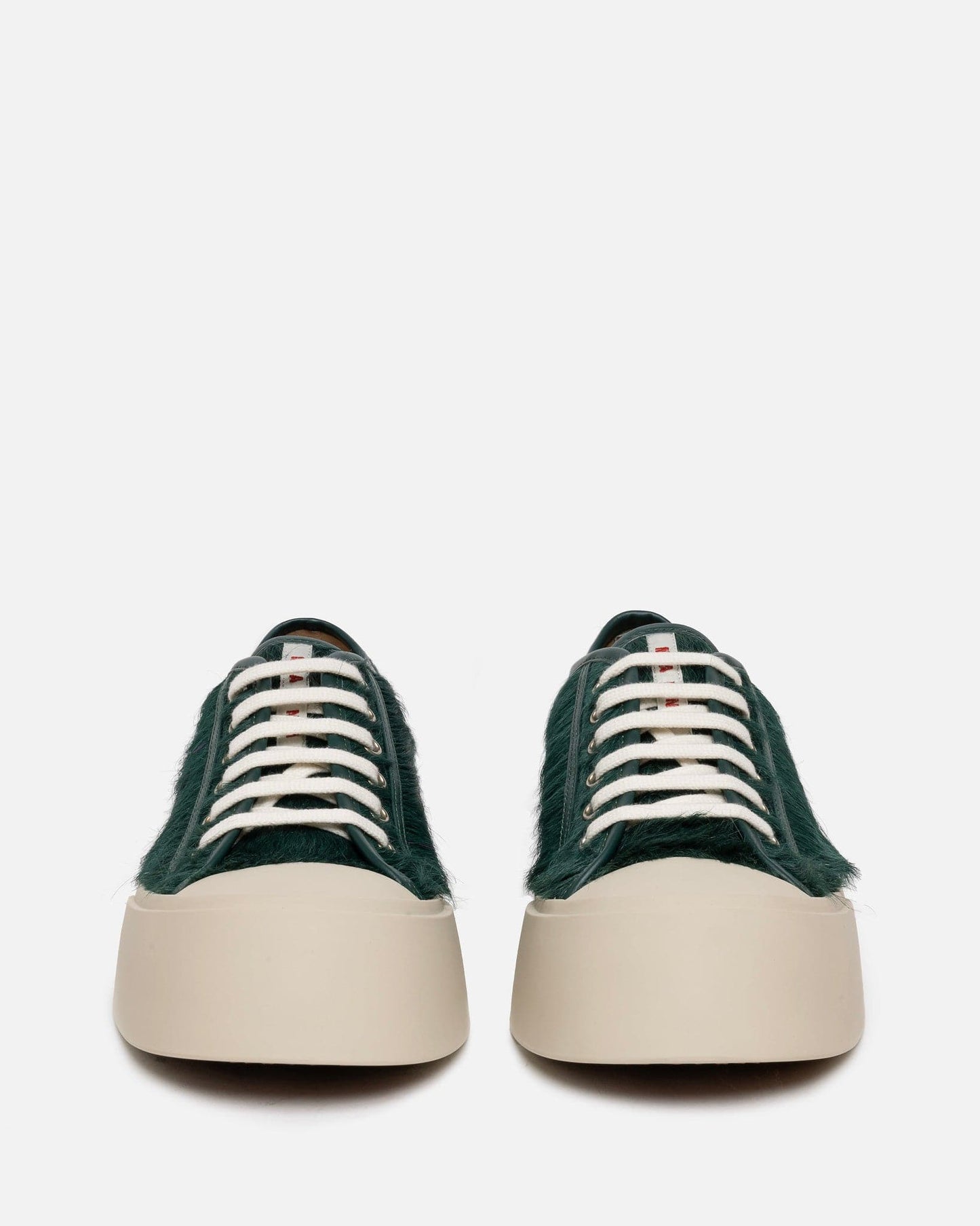 Marni Men's Shoes Long Calf-Hair Pablo Sneaker in North Sea