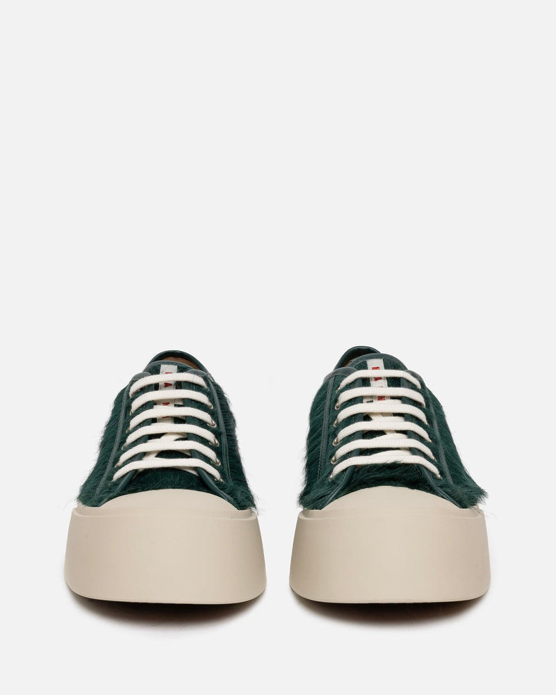 Marni Men's Shoes Long Calf-Hair Pablo Sneaker in North Sea