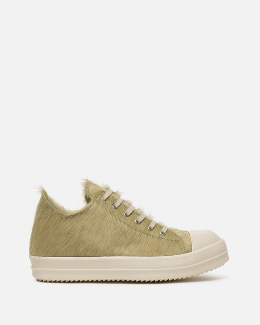 Rick Owens Men's Sneakers Long Hair Low Ramones in Dirty Acid